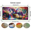 Colorful Unicorn Large Size Diamond Painting Diy Full Square Round Drill Rhinestone Embroidery Butterfly Flower Mosaic Cross Stitch Kits Wall Decor