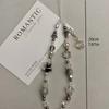 Fashion Silver Star Phone Strap Charm Pearl Gift Beaded Pendant Accessories Chain Lanyard