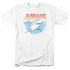 Jaws Cool Waves T Shirt Licensed Shark Movie Retro Tee Classic New White