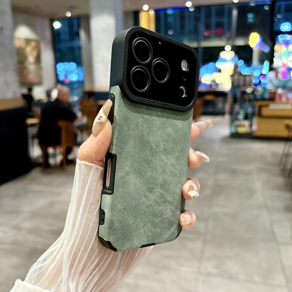Suede Soft Leather Phone Case For iPhone 17 Air 16 15 14 13 12 11 Pro X XR XS Max 7 Plus Shockproof Matte SheepSkin Cover
