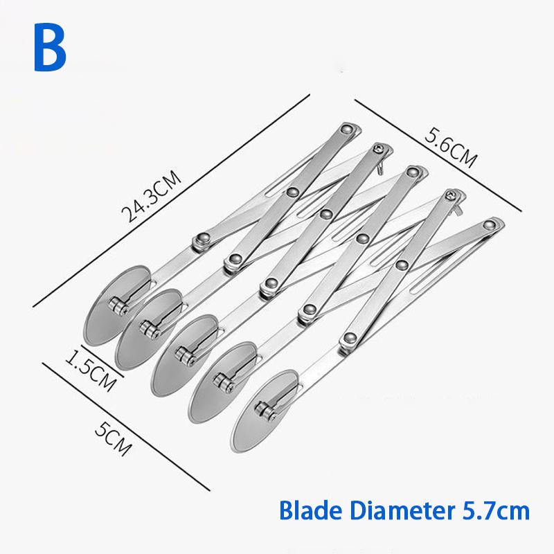 3/5/7 Radschneider Teigteiler Teigmesser Flexible Roller Blade Pizza Gebäckschäler Edelstahl Backform Werkzeug