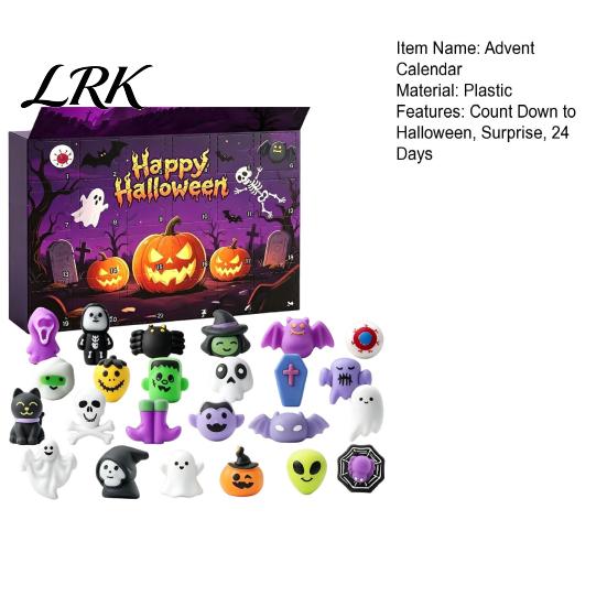 Halloween Decoration Ideas Advent Calendar, 24 Days Countdown Calendar with Pcs Slow Rising Plush Toys Squeeze Toys, Scary Collectible Dolls Gifts for