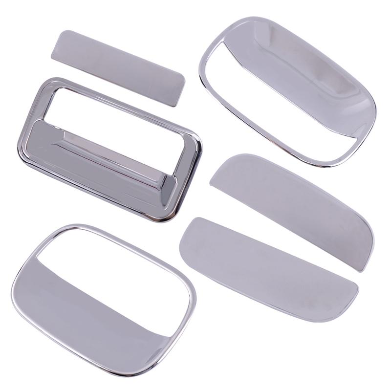 

6pcs Door Handle and Tailgate Handle Cover Bowl Chrome fIt for Suzuki Jimny 2007-2009 2010 2011 2012 2013 2014 2015 2016 2017