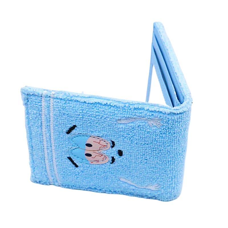 Towel Cloth Embroidered Anime  Wallet Designer Personalized Id Card Holder