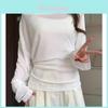Womens Summer Long Sleeve T Shirt With Tie Waist And Sun Protection For Casual Wear