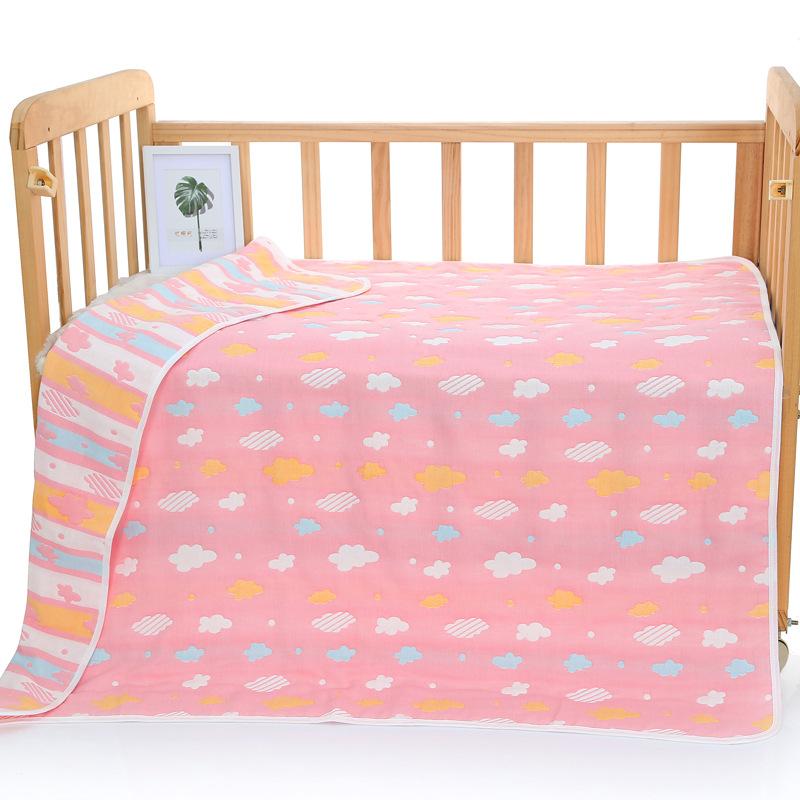 Pure Cotton Baby Bath Towel Baby Children's Gauze Blanket Children's Blanket Pure Cotton Six Layer Towel Gauze Bath Towel