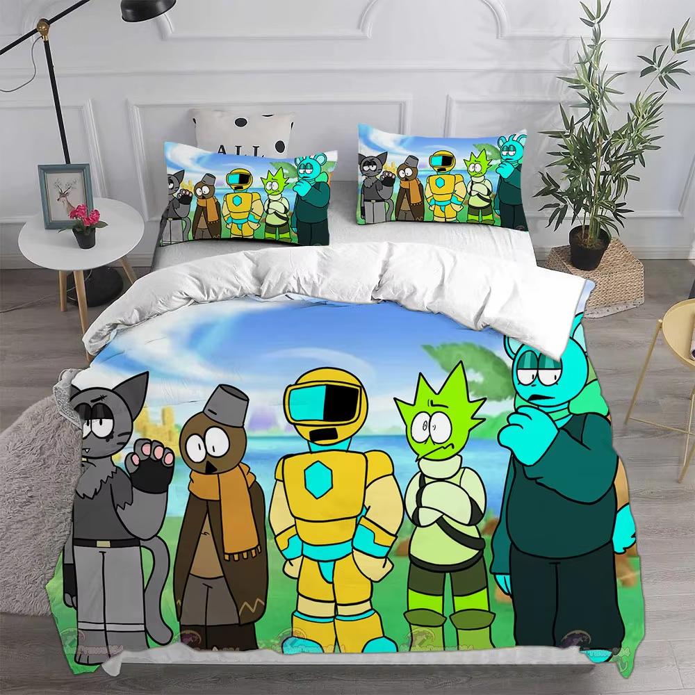 3D Printed Game Duvet Cover Set Queen King Size Kids Bedding Set 3 Piece Set With 2 Pillowcases For Children Adult Bedroom Decor