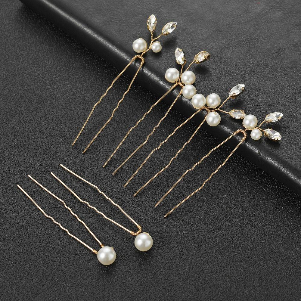 Hair Jewelry Hair Accessories Wedding Pearl Rhinestone Bridal Hair Pins Hair Clips Flower Headwear