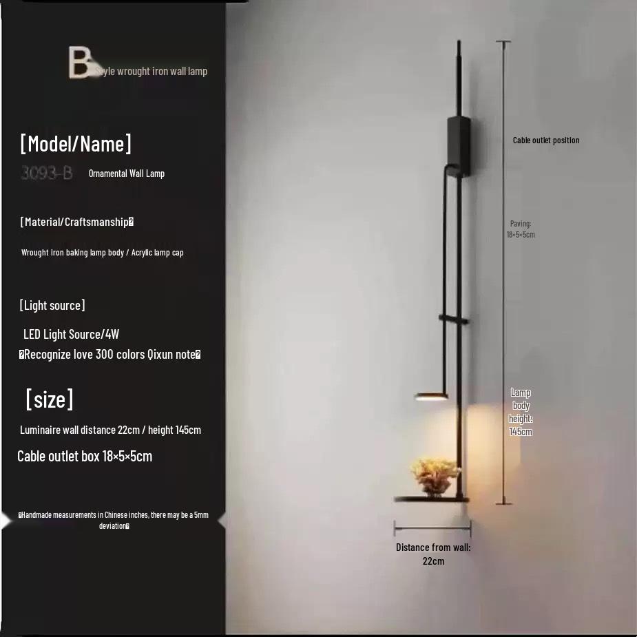 Minimalist Designer Wall Lamp for Corridor and Entrance Hall