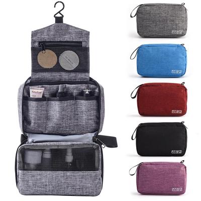 Geantă portabilă de depozitare pentru bărbați din țesătură Oxford, organizator de articole de toaletă pentru femei, geantă pentru cosmetice, impermeabilă, agățată pentru călătorie.