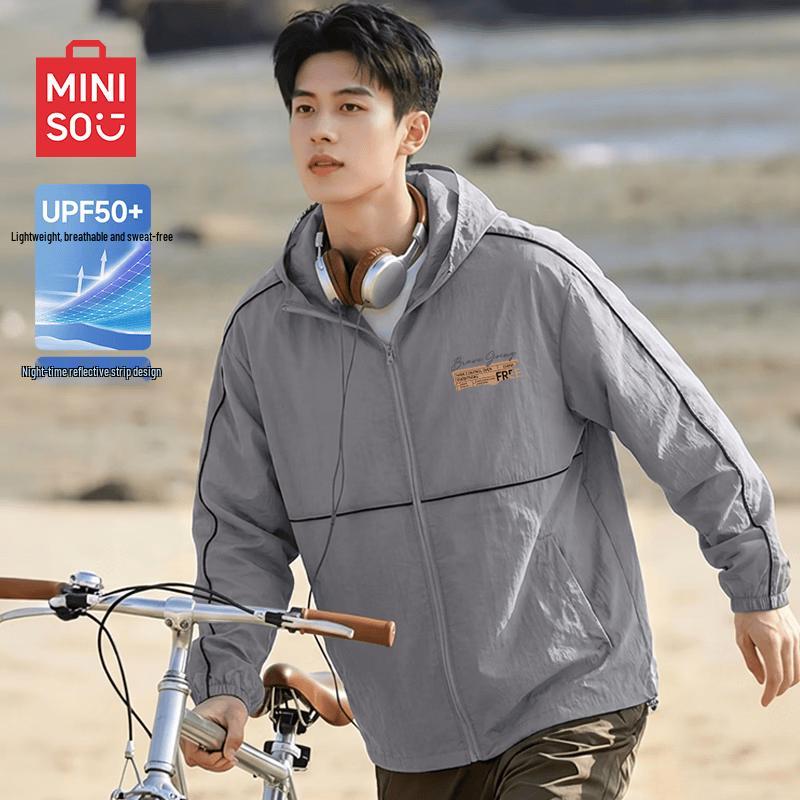 MINISO Men s Summer Hooded Sun Protection Jacket L