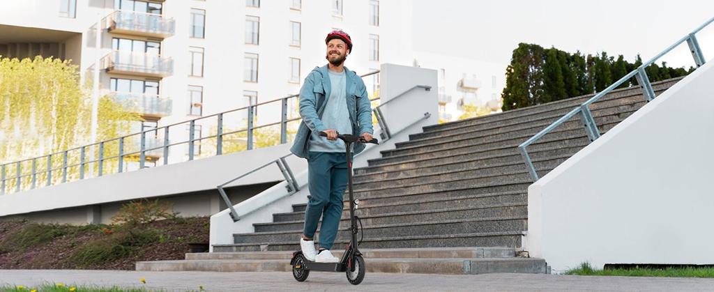 Electric scooter, foldable, street legal, 10-inch wheels, top speed 20 km/h, 36V 10AH, ABE certified, max range 40 km, max load 120 kg