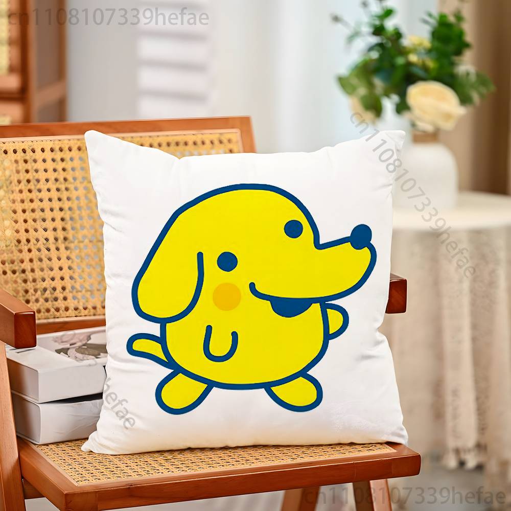 TTamagotchi MMametchi Funny Pillow Case Antidustmite Pillowcase Invisible Zipper Silky Short Plush Sofa Cushion Cover