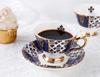 English court style bone porcelain coffee cups and horn luxurious afternoon tea porcelain cups cups dessert plates drinks for parties