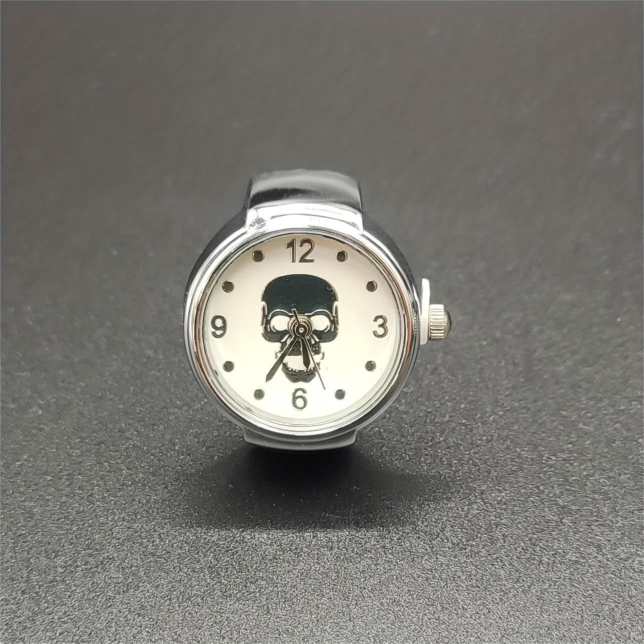 

Halloween, Christmas Eve, Skull Ring Watch, Crowd Watch, Ring Watch, Antique Mini Finger Watch, Roman Digital Watch серебряный