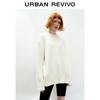 UR Women's 2024 Spring Textured Boat Neck Loose Knit Top