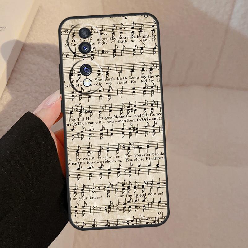 Sheet Music For Honor Magic V5 5 6 7 Pro Case For Honor X9a X9b X9c X8a X8b 50 70 90 200 400 Lite Cover