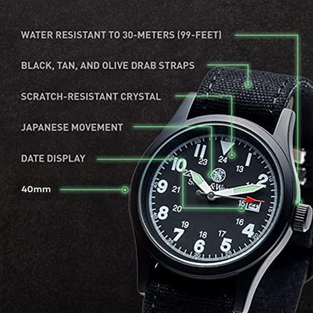 [Smith & Wesson] Smith & Wesson Military Watch SWW-1464-BLK Men's [Parallel Import]