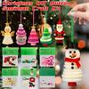 Christmas DIY Button Snowman Craft Kit Handmade Reusable Santa Ornament Set Xmas Tree Hanging Decor Holiday DIY Decoration Kits