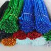 Colorful Fuzzy Sticks Crafts Flexible 100Pcs Pipe Glitter for Kids Cleaners Art Chenille Stems Shiny Stem Wire Decorations Christmas