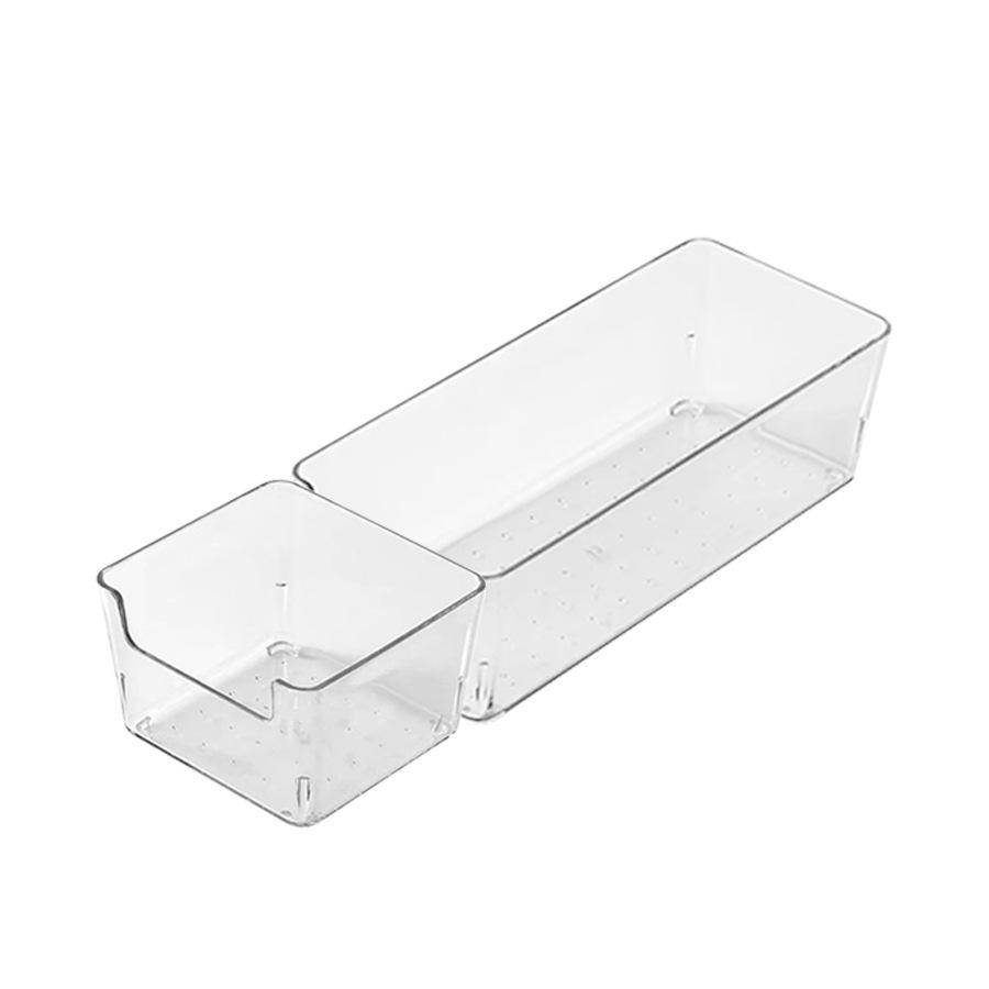 Acrylic Transparent Desk Organizer and Storage Box Set