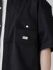 Cohen SMITHS Custom Band Collar Work Shirt, 75156430115 0950 BLACK (09), Size M