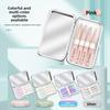 Professional Stainless Steel Precision Eyebrow Tweezer & Makeup Mirror, In Stock Facial Hair Removal Eyelash Helper Beauty Tools
