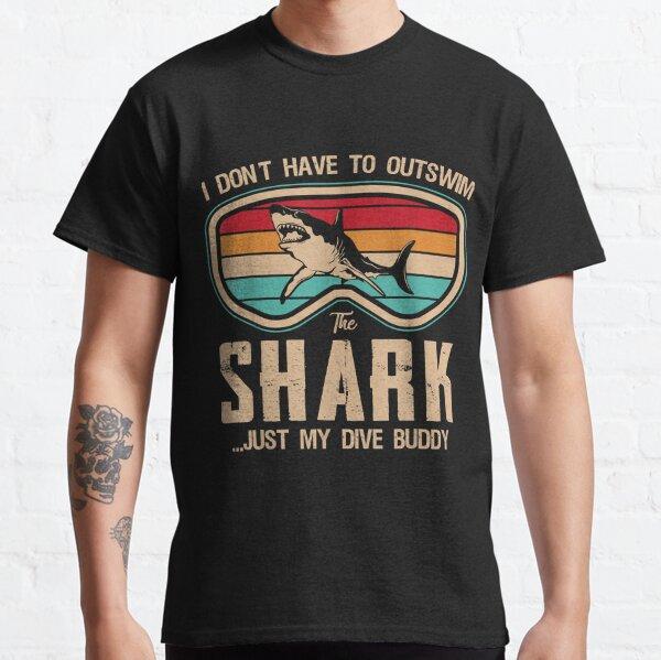 Men Shark Diver Scuba Diving Dive T Shirt Sea Equipment Pure Cotton Clothing  Short Sleeve O Neck Tee Shirt Plus Size TShirt