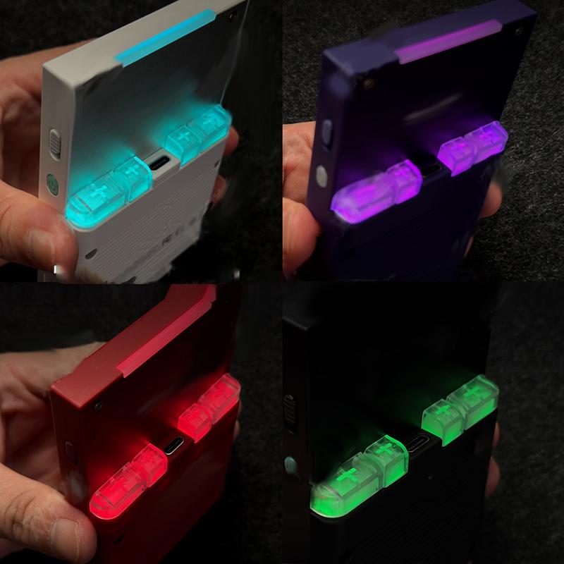 

1 комплект для Trimui Brick прозрачная задняя часть набор колпачков для клавиш замена задних колпачков полупрозрачные колпачки комбинированный набор игровые аксессуары