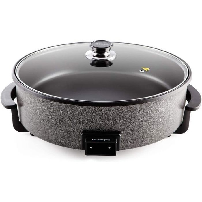 Casserole À Pizza Électrique - Orbegozo - PZ-8100 - 1500W - Diamètre 40 Cm - Noir