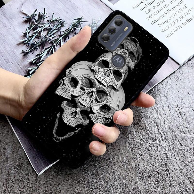 

Чехол для телефона с изображением черепа для Moto Edge 50 40 Pro Edge 40 30 Ultra Neo Fusion G Power G Stylus G Play E32 E20 E40 Moto Edge 30 Neo