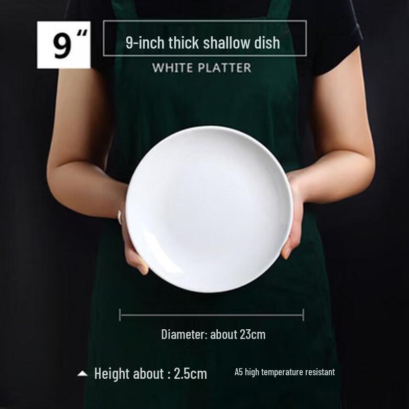A5 Commercial Melamine 9-inch Shallow Plate