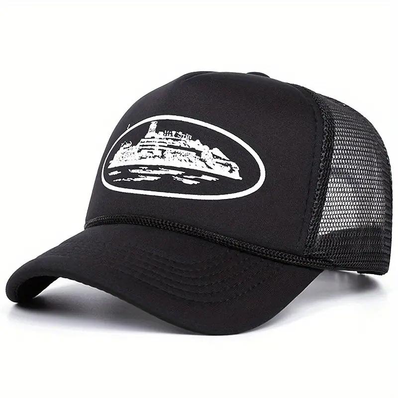 Fashionable and Simple Star-embroidered Sponge Baseball Caps, Men's and Women's Outdoor Sports Event Mesh Baseball Caps