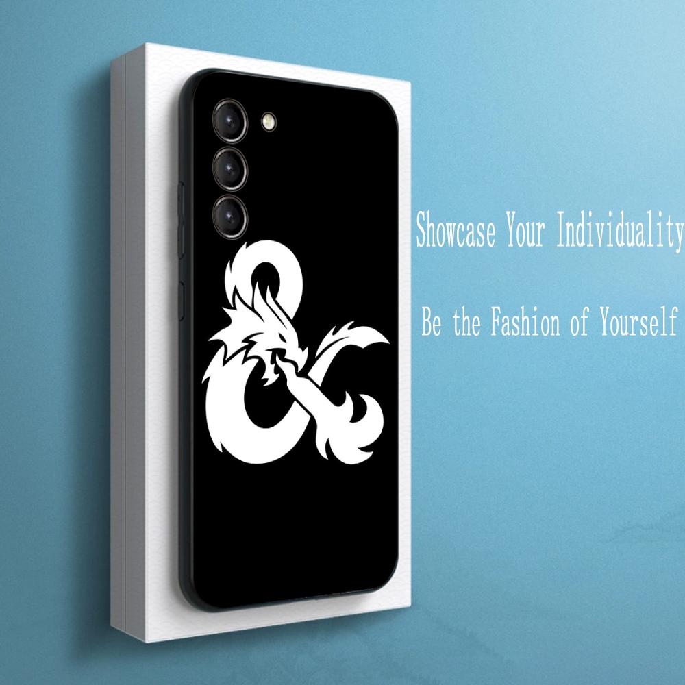 Dungeons Dragons dnd classic game Phone Case For Samsung Galaxy S26 S25 S24 S23 S22 S21 Plus Ultra Note20 Soft Black