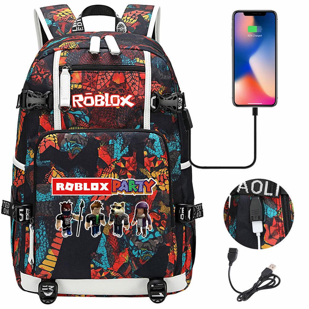 Game World USB Large Capacity Teen Student School Bag Men's and Women's Leisure Travel Backpack