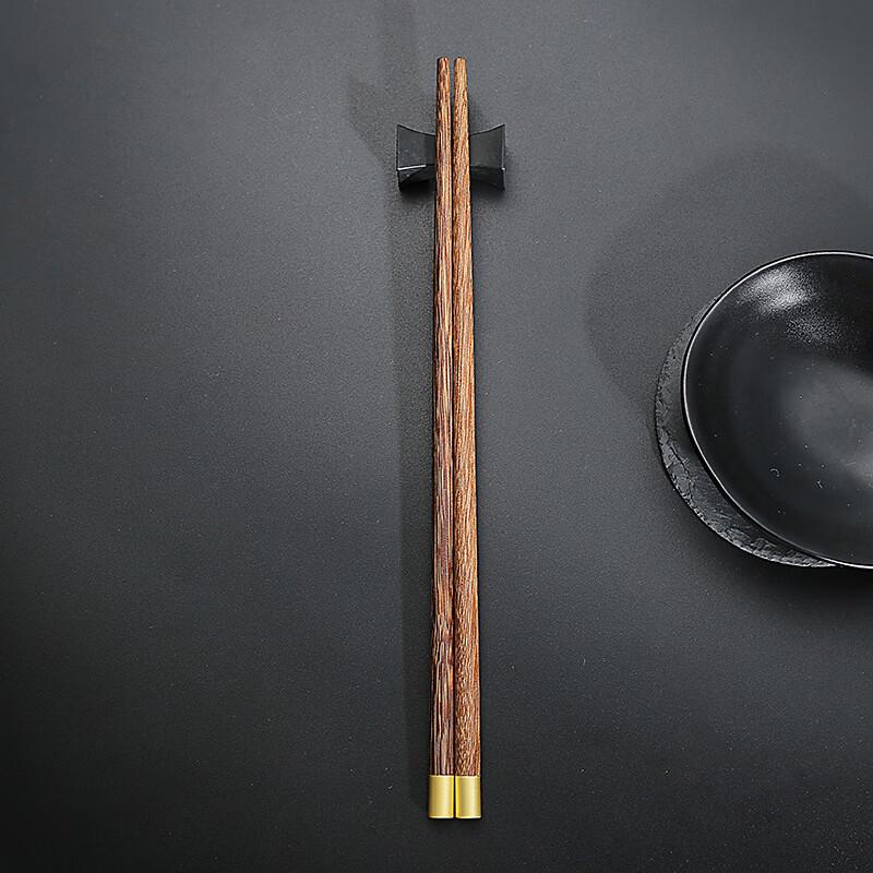 Chang Baosen Metal-Tipped Natural Wood Chopsticks Set