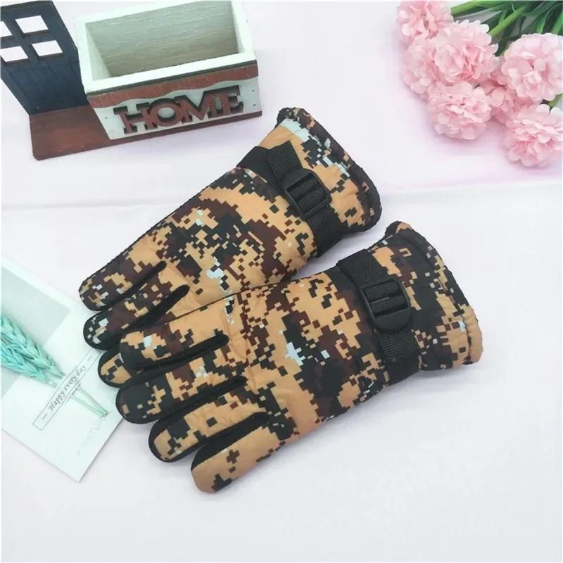 Kids Winter Warm Windproof Cold Weather Outdoor Sports Gloves For Boys Girls Fleece Snow Gloves Ski Gloves Boy Winter Glove