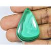Natürlicher grüner Malachit Birnen-Cabochon Heilkristall Lose Edelstein 28x38MM SK-1384