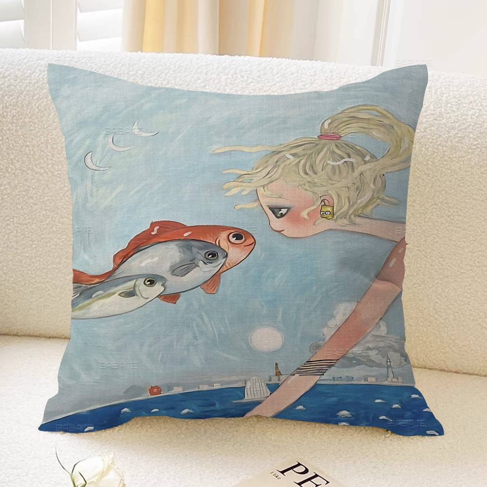 Aya Takano Cartoon pillow cover sofa cushion cover home room decoration children gift