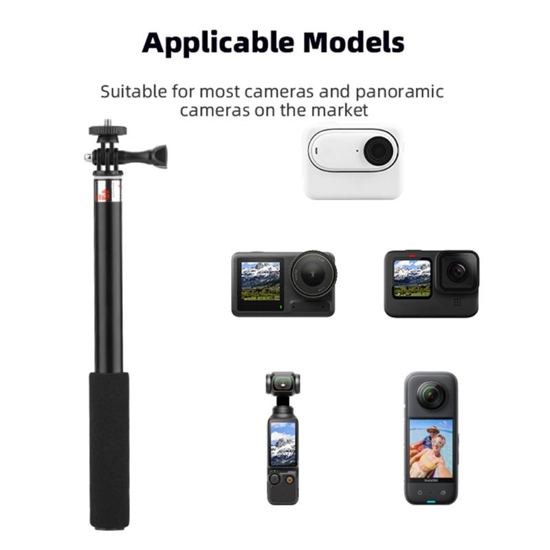 Extendable Gimbal Cameras Extension Rod Foldable Sports Cameras Selfie Stick for Pocket 3 Vlog Accessories