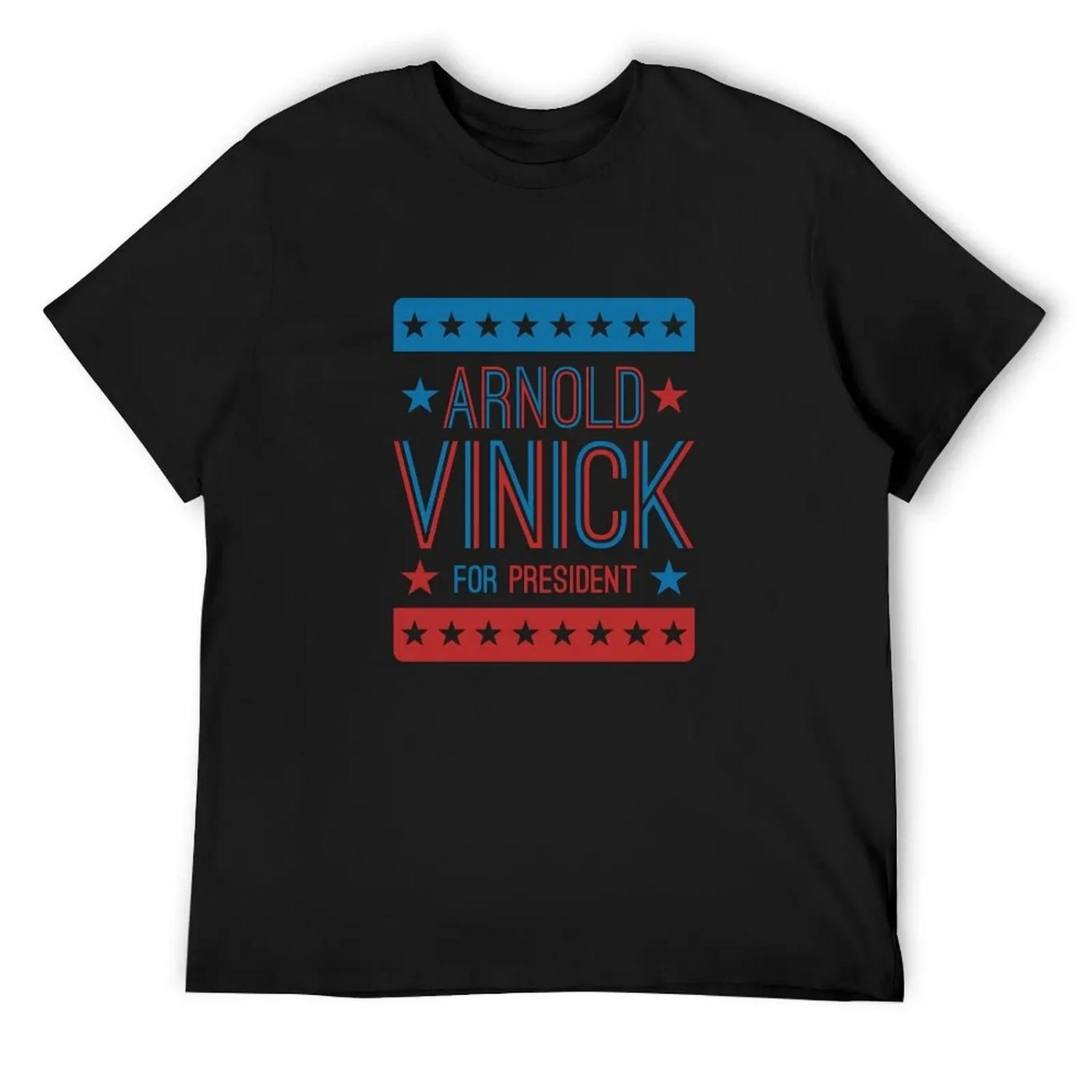 

Arnold Vinick For President T-Shirt summer clothes vintage t shirts oversized graphic tee korean fashion plus size men clothing XXXXXL чорний