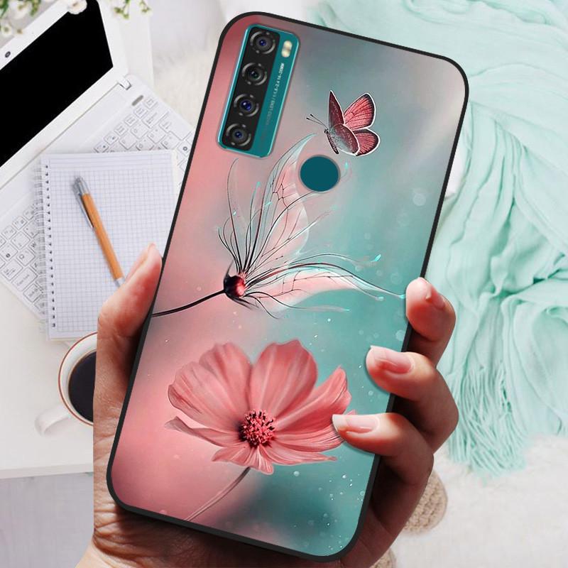 

Для TCL 20 SE Чехол Силиконовый Противоударный Мягкий ТПУ Чехол для Телефона Для TCL 20 SE Funda 20SE 6.82 Capa Мультяшный Защитный Бампер TCL 20 SE