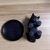 3D-gedruckte Katzen-Schmuckaufbewahrungsschale Schreibtisch-Dekoration Kreativer Tier-Schreibtisch-Organizer Home-Office Bastelgeschenk für Mädchen