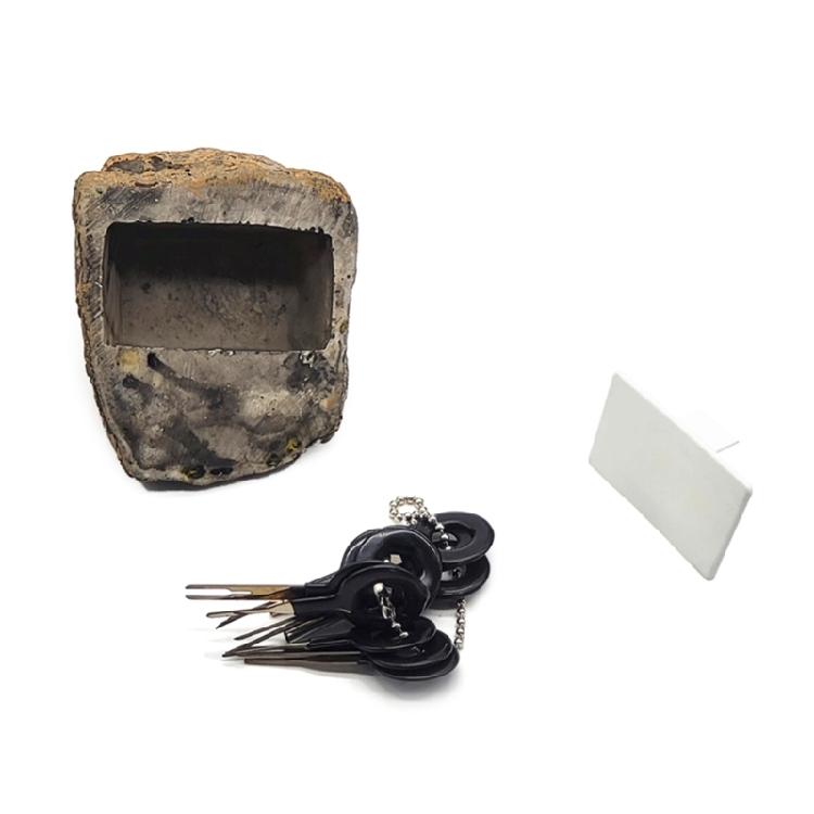 Key Lock Box Faux Rock Key Holder for Outside Rust Resistant Branch Key Hider