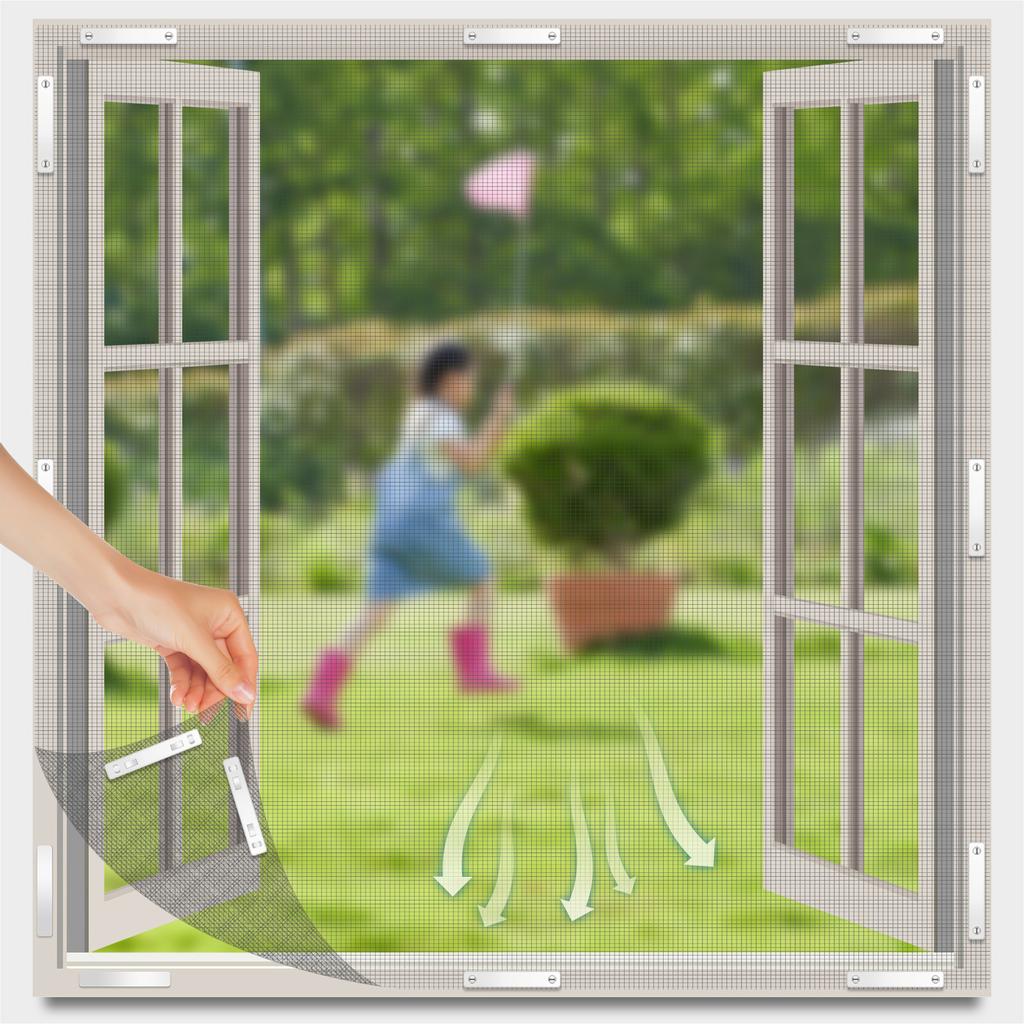 12pcs Magnet Window Screen Clip Insect Protections Window Screen Buckle Magnetic Closure for Sliding Door Household Tool