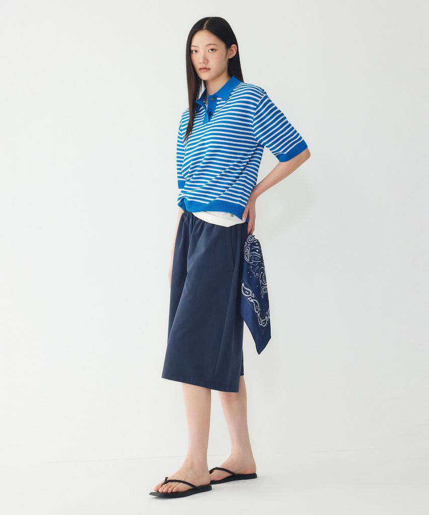 STUDIO TOMBOY Striped Collar Pullover_Blue 9176352971