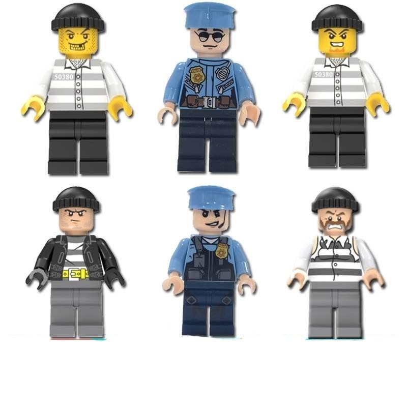 Prison Cell Small Black Room House Prisoner Bad Guy Puzzle Assembly Building Blocks