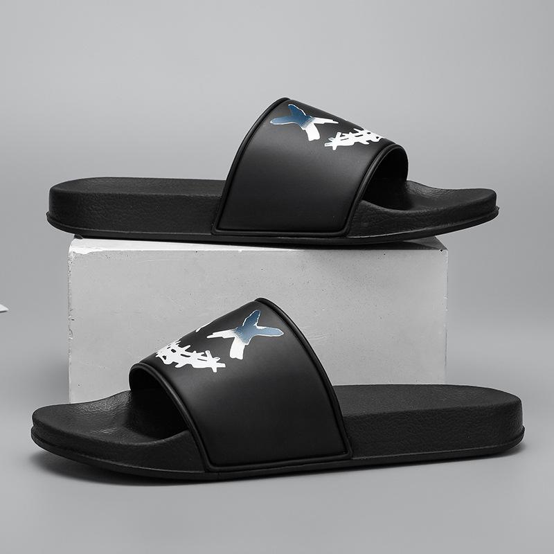 

Тапочки большого размера Мужские тапочки Легкие парные односложные пляжные тапочки классные тапочки 46 чёрный