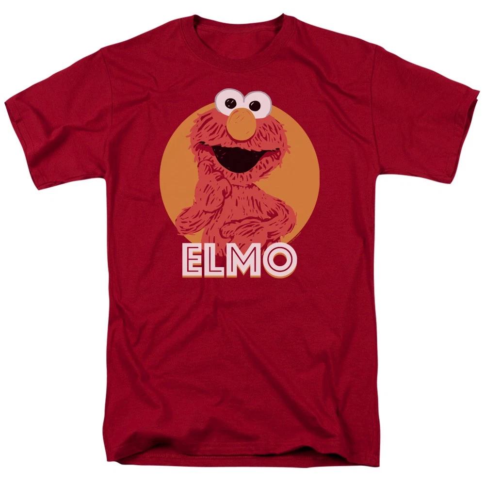 Sesame Street - Elmo Scribble -  Unisex Short Sleeve Children s T-shirt - Red 120