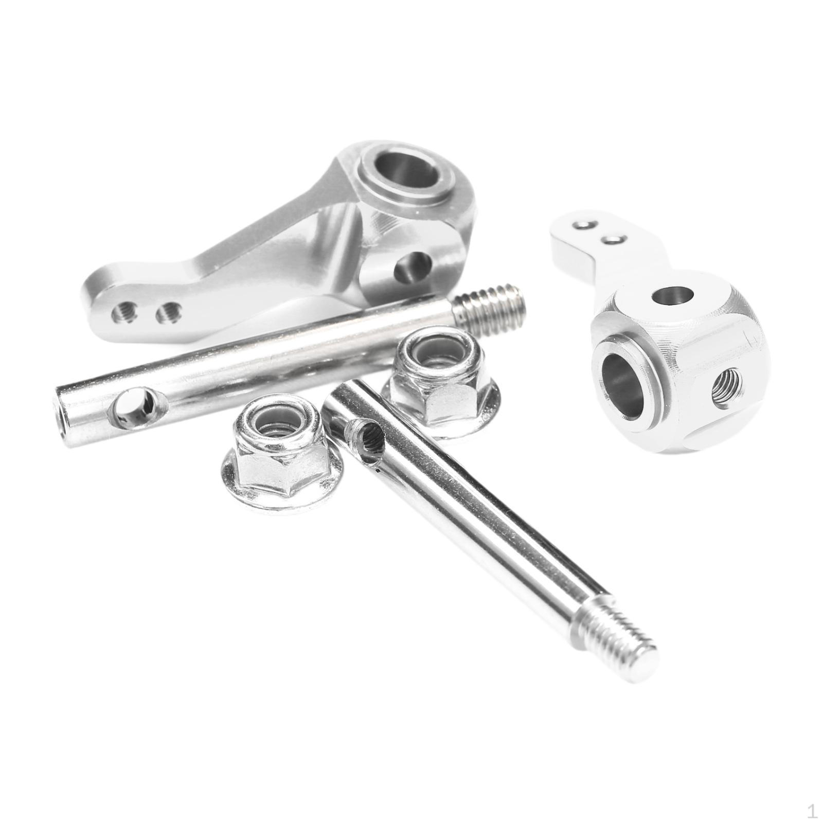 

1 Pair of Steering Lever Arms for RC Car Models, Aluminum Material, , Easy Replacement Spare срібний